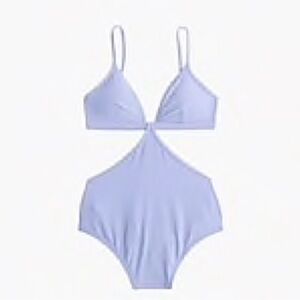 J Crew One Piece Swimsuit Womens Size 8 Lilac Purple Bathing Suit NEW H2810